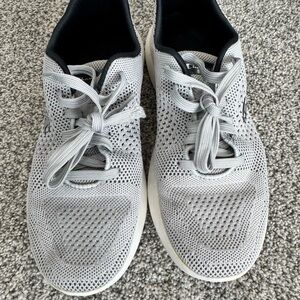 Champion Light Gray Knit Lace-Up Sneakers
